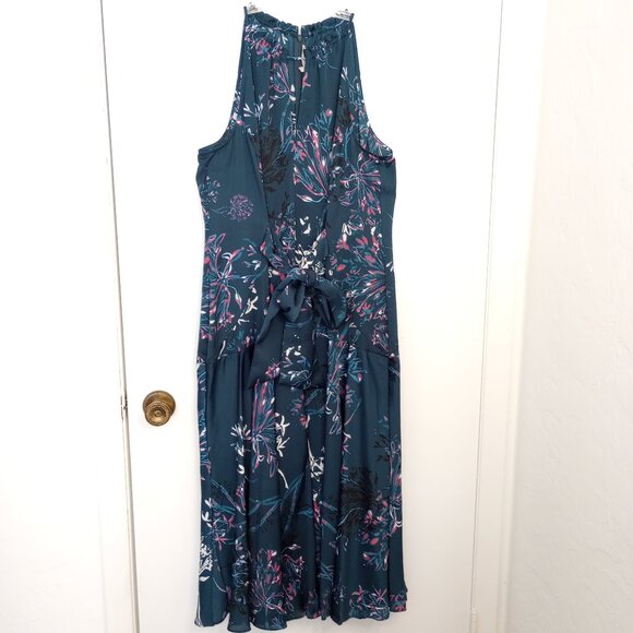 Rachel Roy Claudette Floral Tie Front Midi Dress - Picture 1 of 12